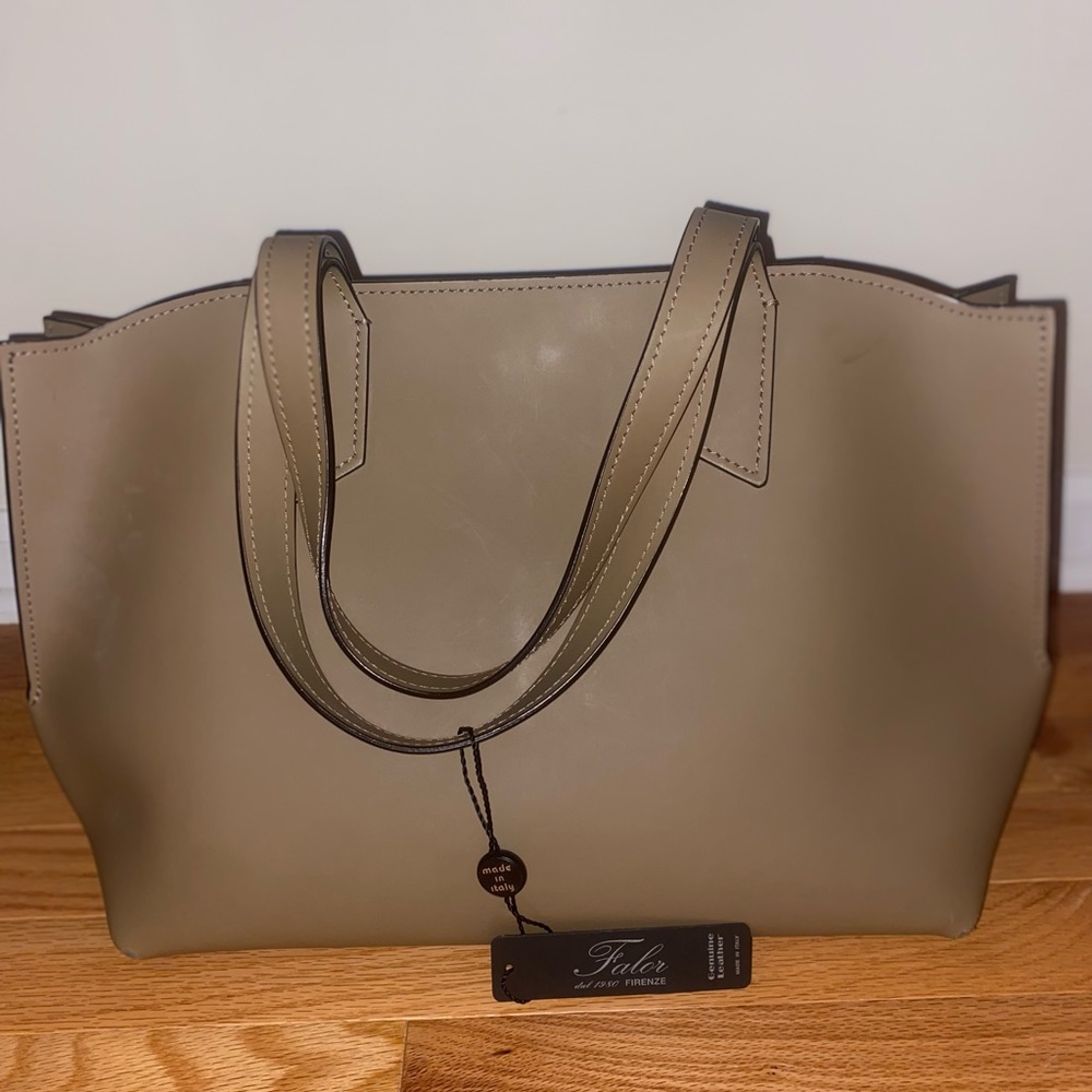 Falor green/gray new with tags purse